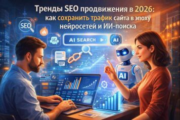 Тренды SEO продвижения в 2026: как сохранить трафик сайта в эпоху нейросетей и ИИ-поиска